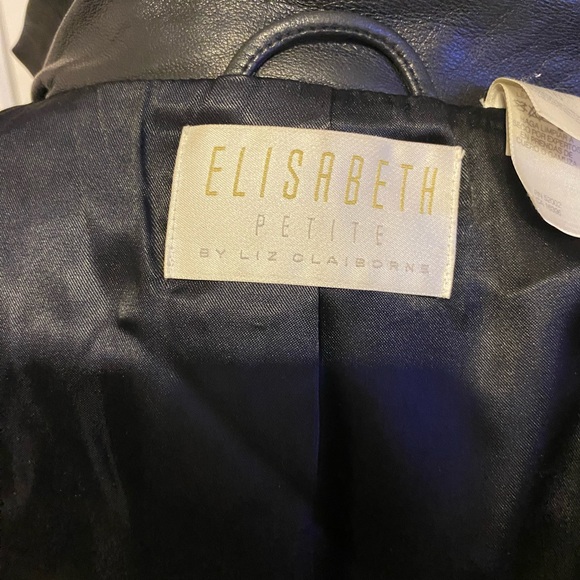 Vintage lamb skin LIZ CLAIBORNE  dark brown excellent condition jacket - Picture 7 of 8